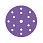 Диск шлифовальный на пленочной основе Sandwox 328 Purple Zirconia 15 отв. (150мм, Р60, 50шт) 328.150.060.15