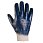 Перчатки синие c полным нитриловым покрытием, вязаной манжетой и хлопковой подкладкой XL JN065/12 пар/120пар