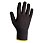 JS011nb Легкие бесшовные трикотажные перчатки из нейлона, цвет черный, размер L (уп.12пар)